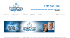 Desktop Screenshot of beaconofhopeshelter.com